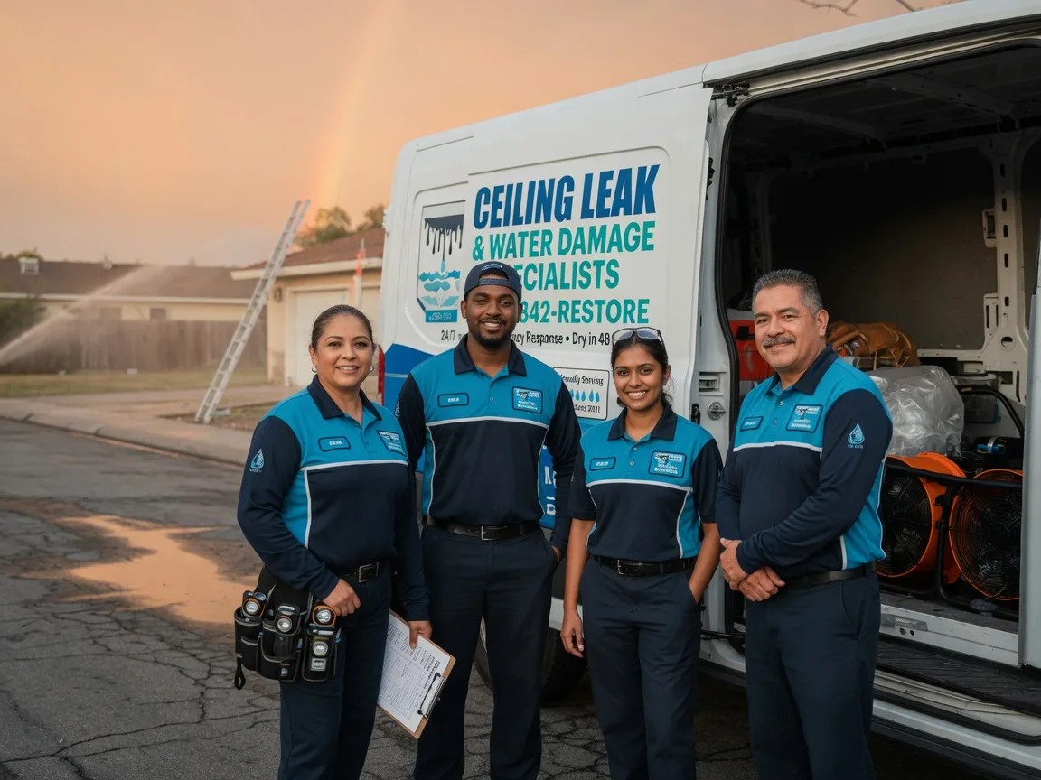 Ceiling Leak Cleanup company in Crary, ND